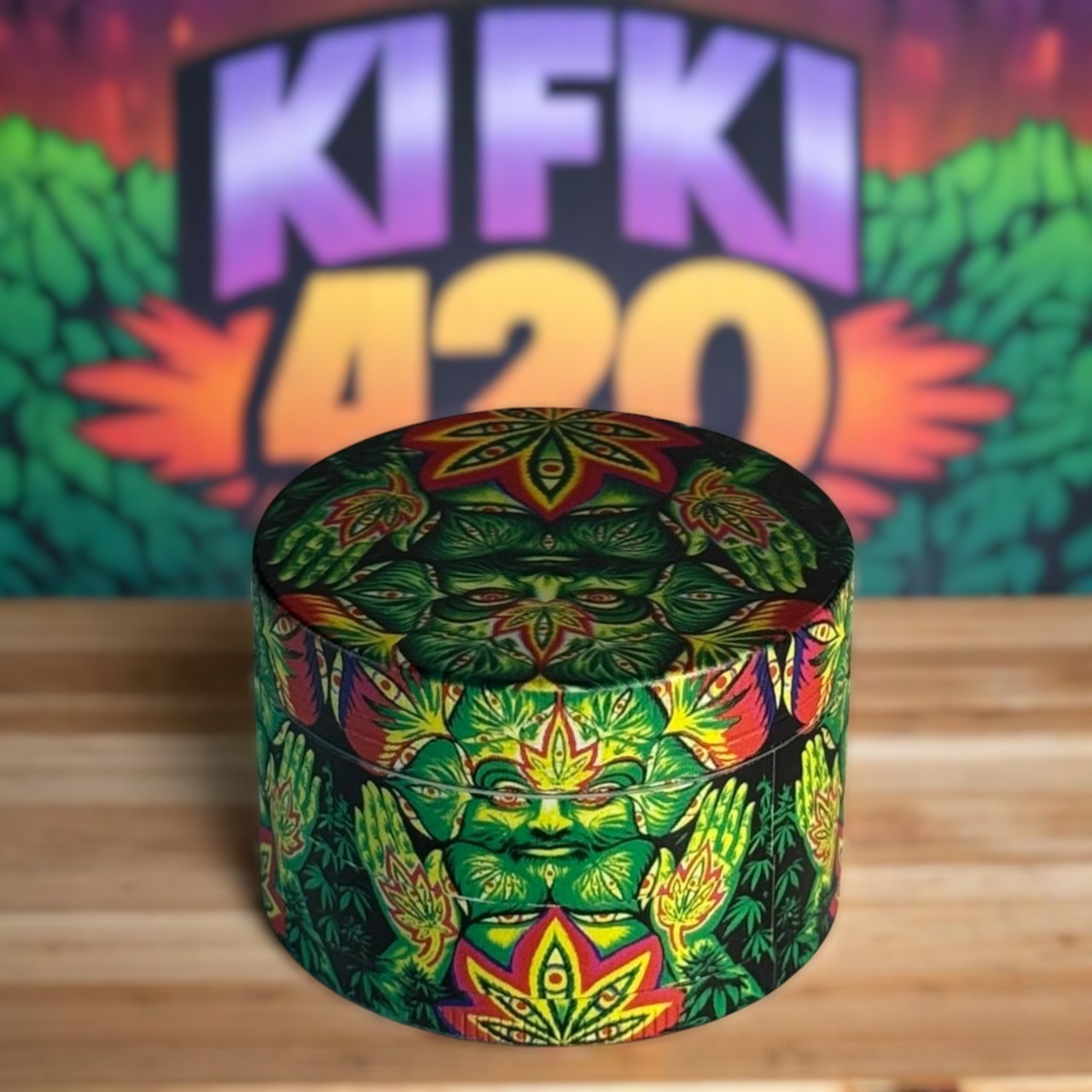 Grinder "Hanf Jungle Classic" (4-teilig) geschlossen