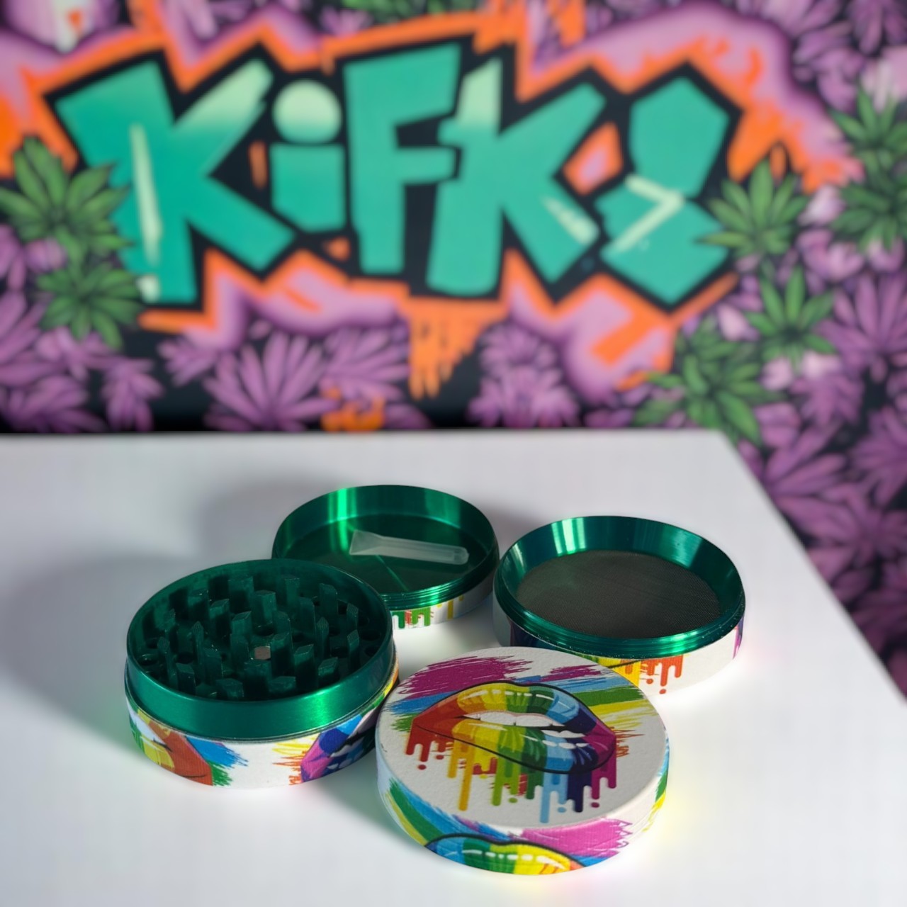 Grinder "Lips Classic" (4-teilig) geöffnet