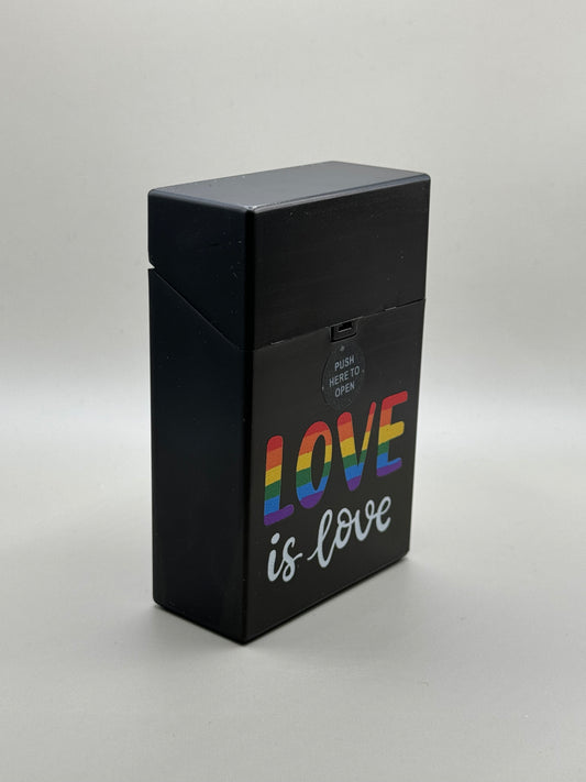 Zigarettenetui "love is love black"